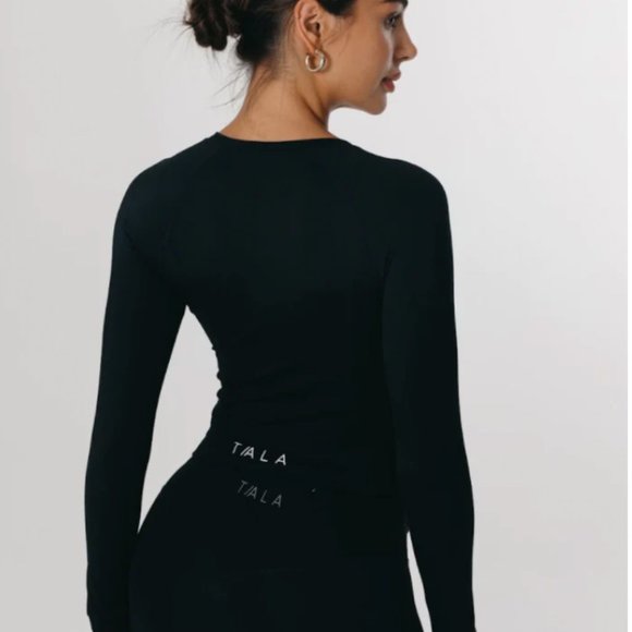 SKINLUXE Black Long Sleeve Cut Out Top by WeAreTALA (TALA) - Picture 3 of 6